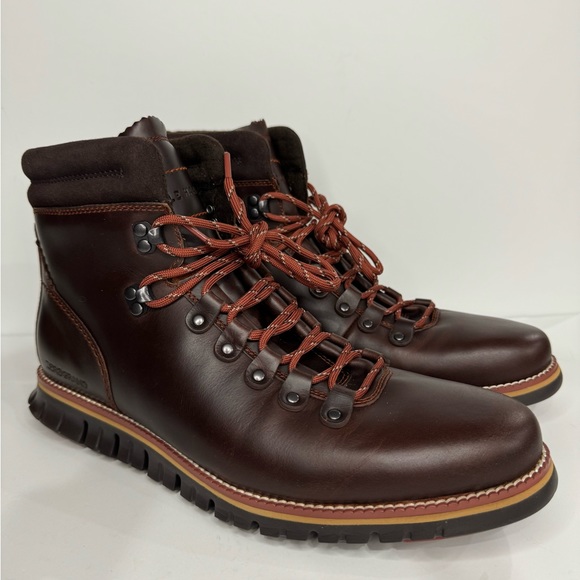 NEW - Cole Haan - Brown Men's Zerøgrand Waterproof Hiker Boot - Picture 3 of 9